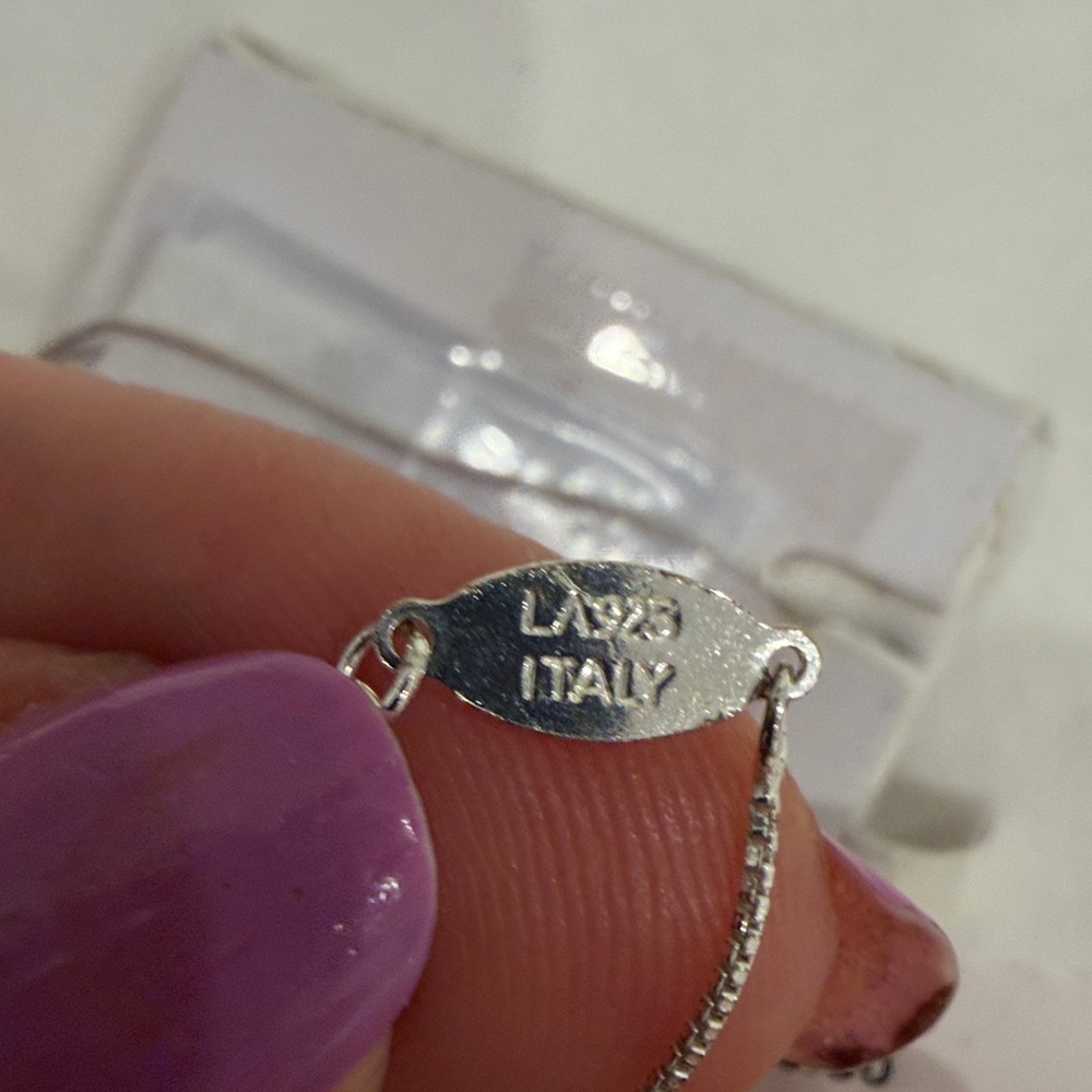 Beautiful Original Disney sterling Silver Genuine amethyst MickeyMouse Necklace - Picture 6 of 7